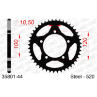 Steel Chain Wheel - Rear Sprocket AFAM 415 - 43t SILVER 3510043