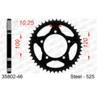 Steel Chain Wheel - Rear Sprocket AFAM 420 - 53t SILVER 3510353