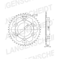 Stahl-Kettenrad Supersprox 520/37Z schwarz 35200-37