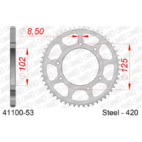 Alu-Kettenrad AFAM 525 - 41Z Gun Metal 3680241