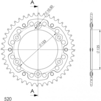 Stealth-Rear Sprocket / Chain Wheel Supersprox 520/39t red 40301R39