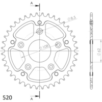 Stealth-Kettenrad Supersprox 520/41Z gold 44203S41