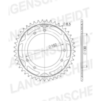 Steel-Rear Sprocket / Chain Wheel Supersprox 525/45t black 44602-45