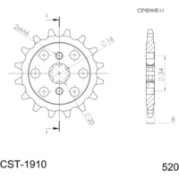 Ritzel Supersprox 520/15Z 46202-15