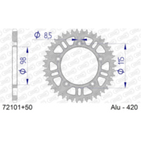 Stahl-Kettenrad AFAM 420 - 50Z Silber 4710350