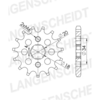 Front Sprocket Supersprox 428/15t 49103-15