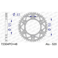 Steel Chain Wheel - Rear Sprocket AFAM 520 - 45t SILVER 5060245