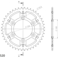 Stealth-Kettenrad Supersprox 520/55Z schwarz 50602K55