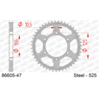 Alu-Kettenrad AFAM 520 - 40Z Gun Metal 5161340