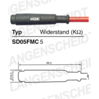 Zündkerzenkabel NGK SD05FMC