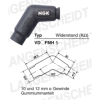 Spark plug connector NGK VD05FMH