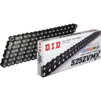 X-Ring Chain DID 525ZVM-X BK&BK/104N Chain open with rivet lock (ZJ)