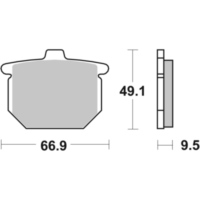 Brake Pads / Shoes SBS 517LF