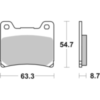 Brake Pads / Shoes SBS 555LF