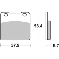 Brake Pads / Shoes SBS 577LF