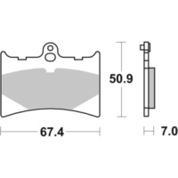 Brake Pads / Shoes SBS 601LF