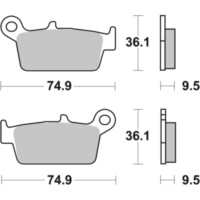 Brake Pads / Shoes SBS 604LF