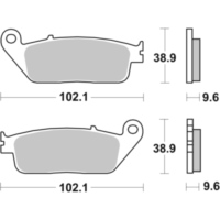 Brake Pads / Shoes SBS 630LF