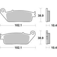 Brake Pads / Shoes SBS 654LF