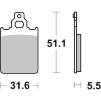 Brake Pads / Shoes SBS 680LF