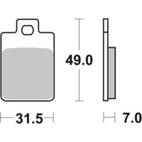 Brake Pads / Shoes SBS 712HF