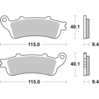 Brake Pads / Shoes SBS 722LF