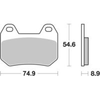 Brake Pads / Shoes SBS 746LF