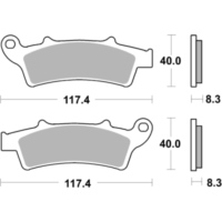 Bremsbelag Bremsbacken SBS 761HF