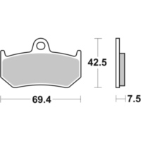 Brake Pads / Shoes SBS 763LF