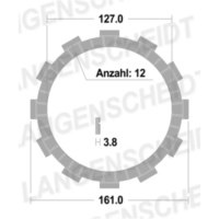 Clutch Plates - Friction - FCC for: Honda 22201-MCA-000, Honda 22203-MT8-000