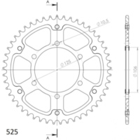 Stealth-Kettenrad Supersprox 525/51Z gold