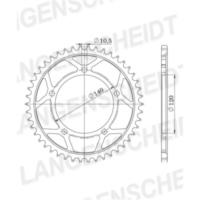 Alu-chain wheel - rear sprocket Esjot 530 - 41t silver