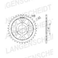 Steel-Rear Sprocket / Chain Wheel Supersprox 420/35t black 92101-35