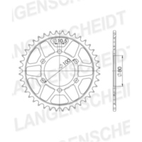 Steel-Rear Sprocket / Chain Wheel Supersprox 525/40t black 92666-40