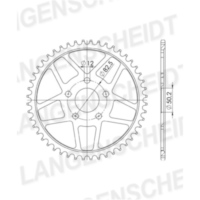 Stahl-Kettenrad Supersprox 530/48Z schwarz 92803-48