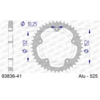 Alu Chain Wheel - Rear Sprocket AFAM 525 - 41t Gun Metal 9383641
