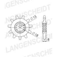 Ritzel Supersprox 415/11Z