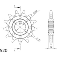 Front Sprocket Supersprox 520/15t 94313-15