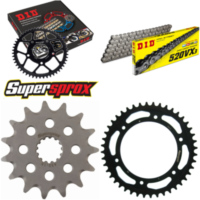 Chain Kit - Steel - for: BETA Jonathan 125 99-04/Jonathan 350 15-44-122 DID520VX3 rivet