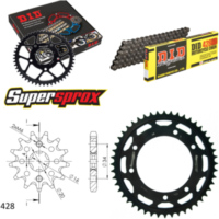Chain Kit - Steel - MALA/PEUG X3M 125 Motard 07-13/XPS CT 14-48-124 DID428HD Clip