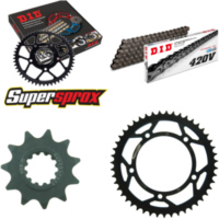 Kettensatz Stahl für: APRILIA Tuono 50 04-12 11-47-124 DID420V Clip