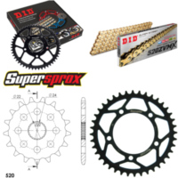 Chain Kit - Steel - for: APRILIA RS125 Extrema/Replica 06-12 17-40-110 DID520ZVM-X(G&G) rivet