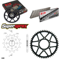Chain Kit - Steel - for: APRILIA RX125 92-99/Tuareg 125 Rally 14-49-114 DID520ZVM-X rivet