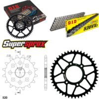 Chain Kit - Steel - for: APRILIA ETX125 99-00 16-45-110 DID520VX3 endless