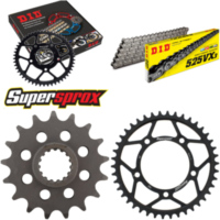 Kettensatz Stahl für: APRILIA Caponord 1200 13-15 17-42-112 DID525VX3 Niet
