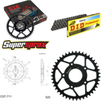 Kettensatz Stahl für: CAGIVA Mito 125 MK1 89-92/Mito 525 SP 14-43-116 DID520 Clip