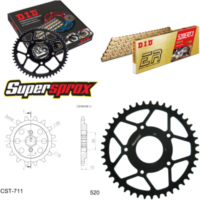 Kettensatz Stahl für: CAGIVA Mito 125 MK1 89-92/Mito 525 SP 14-43-116 DID520ERT2(G&G) Clip