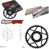 Kettensatz Stahl für: CAGIVA Mito 125 MK1 89-92/Mito 525 SP 14-43-116 DID520ZVM-X(S&S) Niet