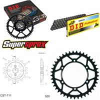 Kettensatz Stahl für: CAGIVA Freccia C12R 89-92 14-41-114 DID520 Clip
