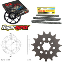 Chain Kit - Steel - for: CAGIVA W12 350 93-96 15-44-110 DID520NZ Clip